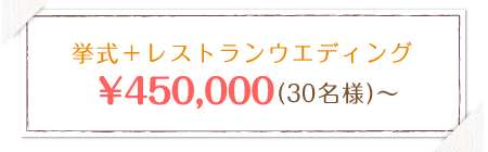 挙式+レストランウエディング