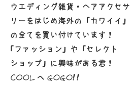 「ファッション」や「セレクトショップ」に興味がある君!COOLへGOGO!!