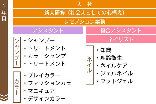 教育カリキュラム 1年目